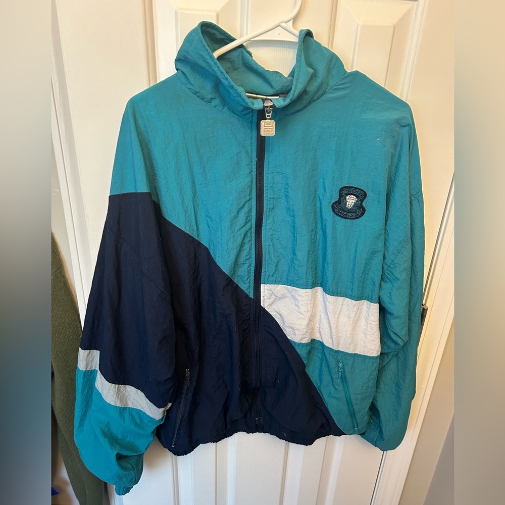 Vintage Designer Givenchy “starter” jacket zip up size large